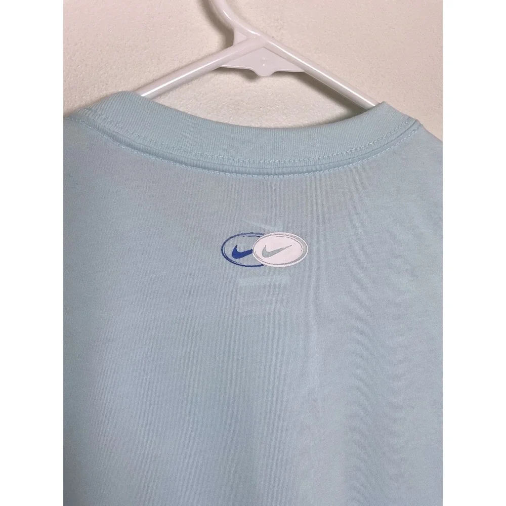 Nike Future Champs Kids‎ T-Shirt Athletic Blue White Logo Tee Boys Girls